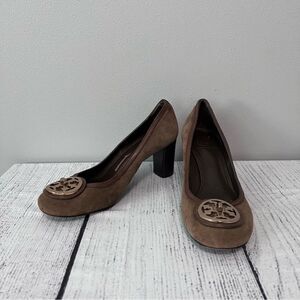 Tory Burch Suede/Leather Block Heels Size 9